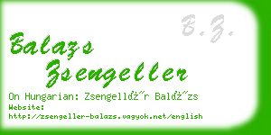 balazs zsengeller business card